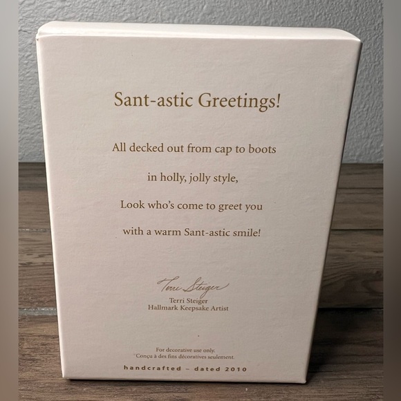 Hallmark Keepsake NEW 2010 Sant-astic Greetings! Santa Ho Ho Christmas Ornament - Picture 6 of 6
